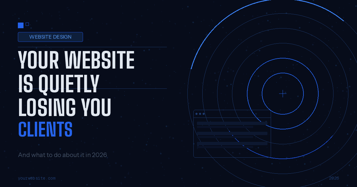 Your Website Is Quietly Losing You Clients in 2026. Here’s Why.
